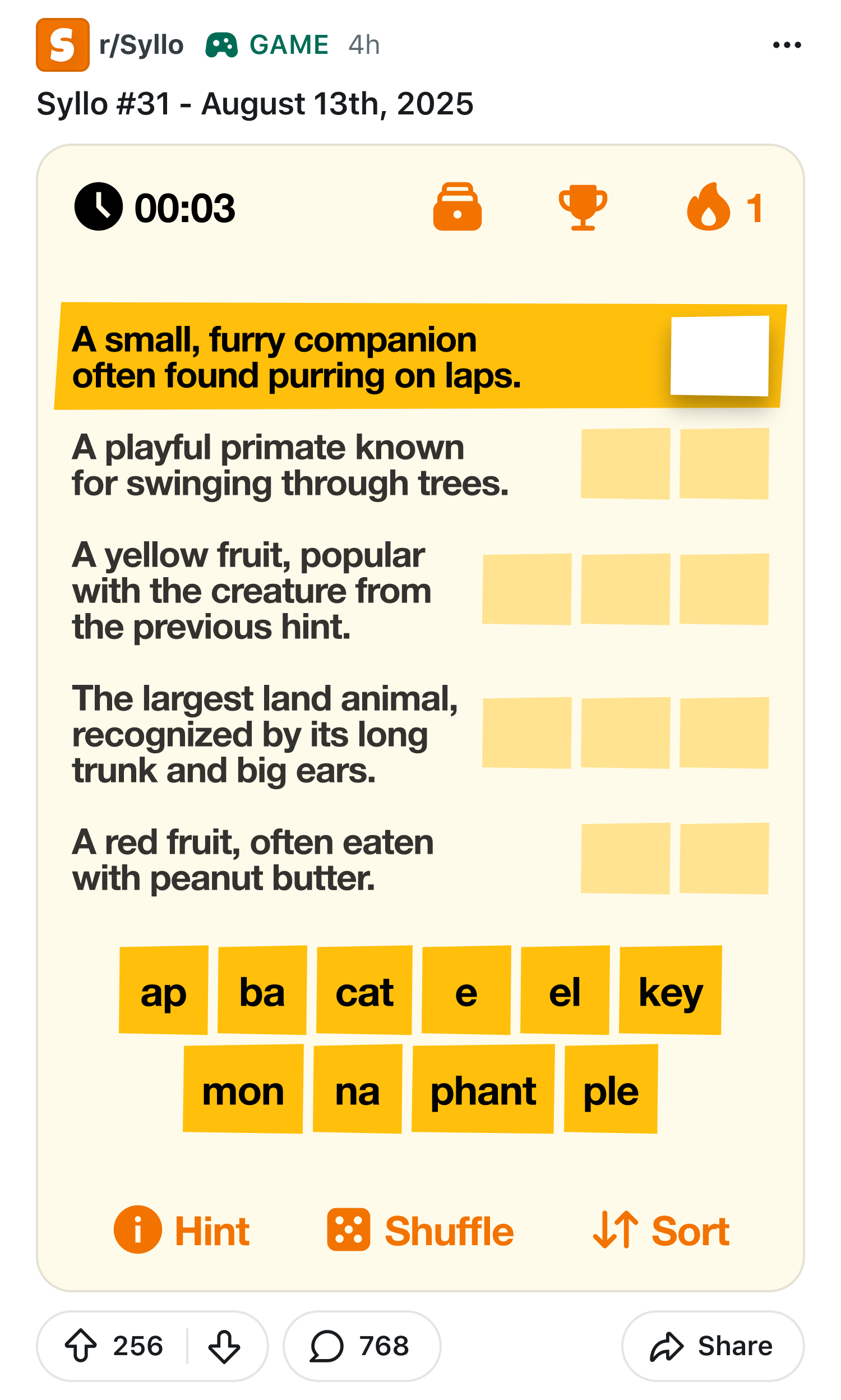 Syllo post playing start