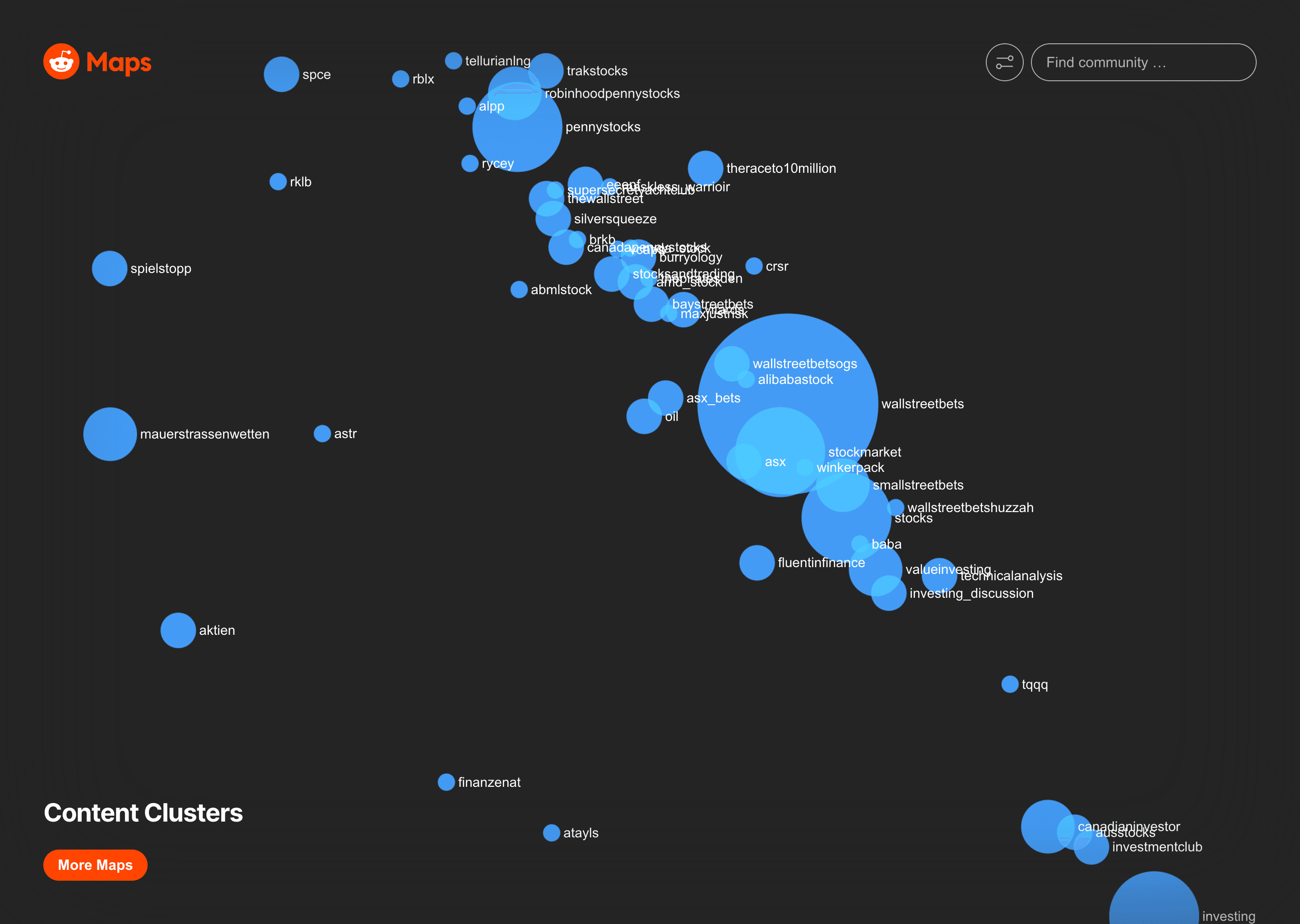 Reddit Maps.